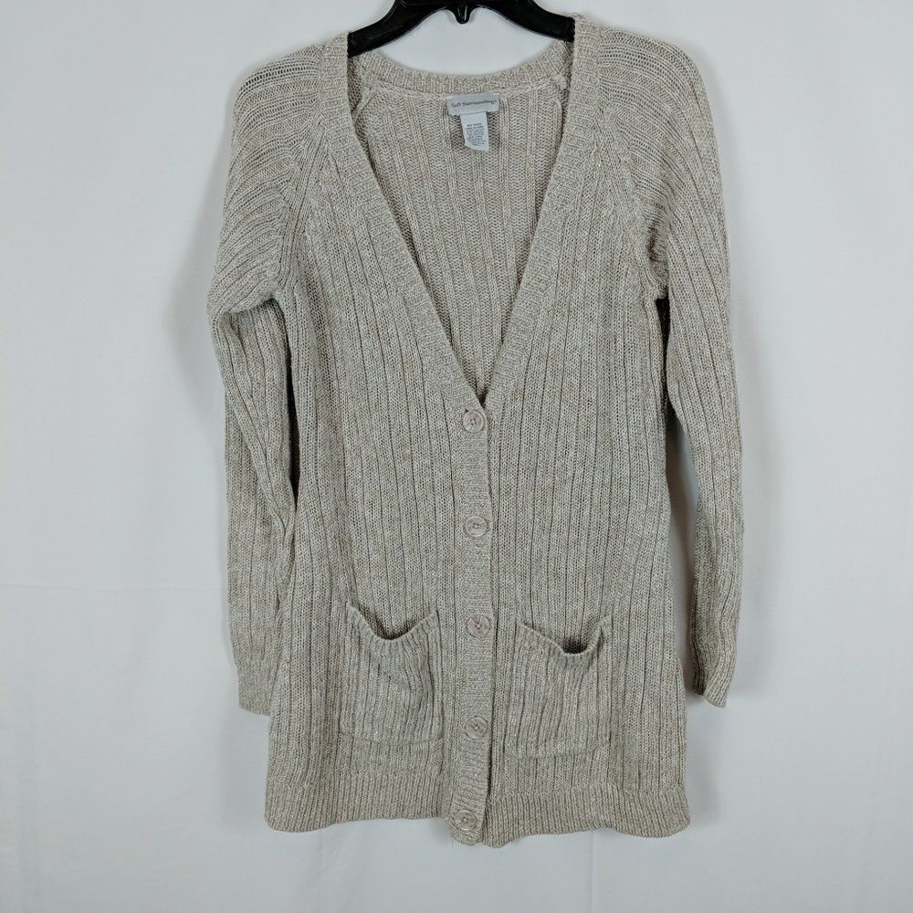 Soft Surroundings Women's Size Small Cream And Met